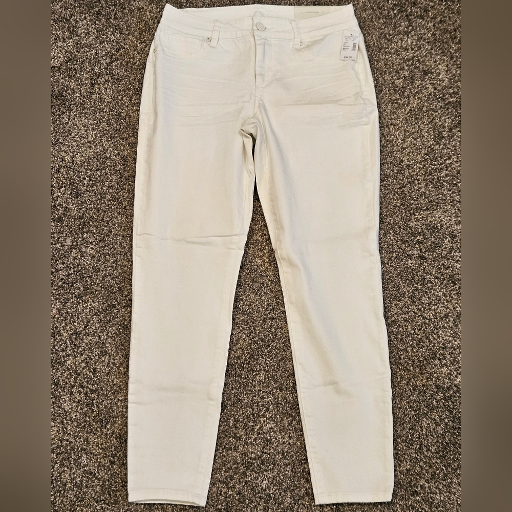 Maurices White Skinny Medium Short Jeggings Jeans